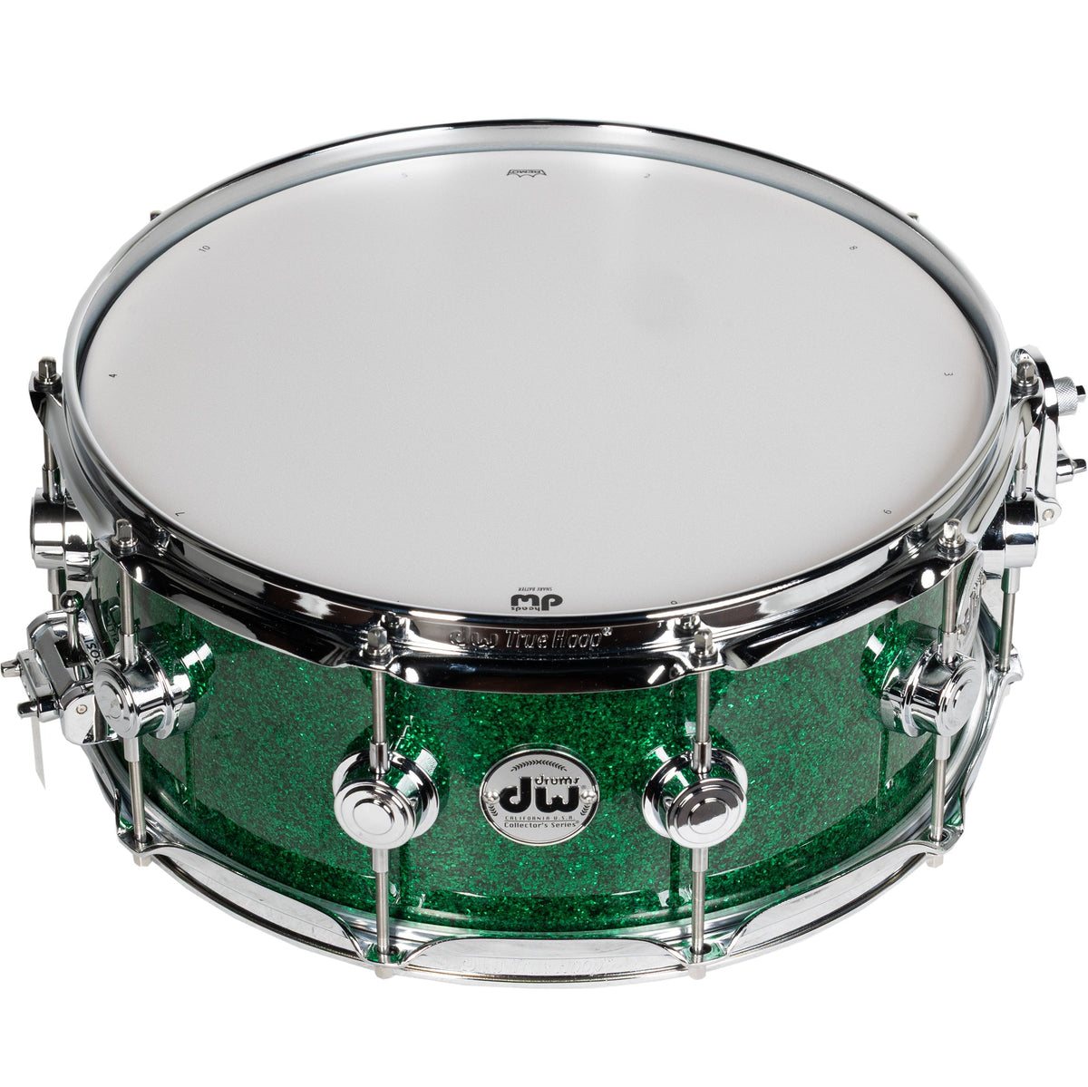 Drum Workshop Collectors Series 6x14 Snare Drum - Green Glass - View 3 | MusicMarket