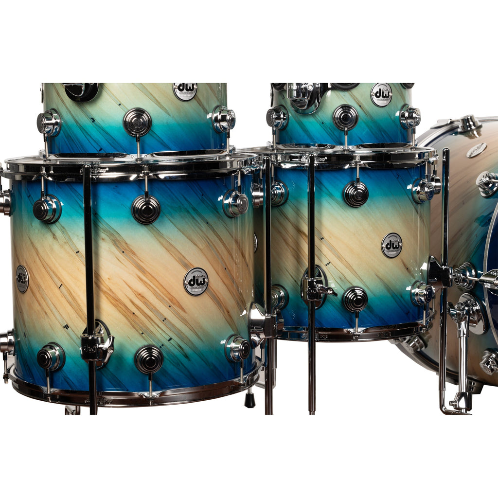 Drum Workshop Collectors Series 5-Piece Shell Kit - Carl Allen Burst/Twisted Mineral Maple - View 5 | MusicMarket
