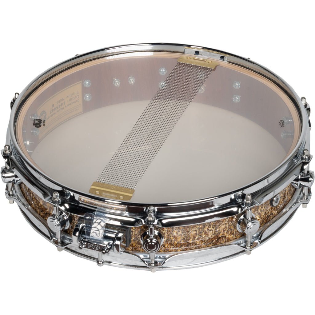 Drum Workshop Collectors Series 3.14x14 Pi Snare Drum - Gold Boa - View 3 | MusicMarket