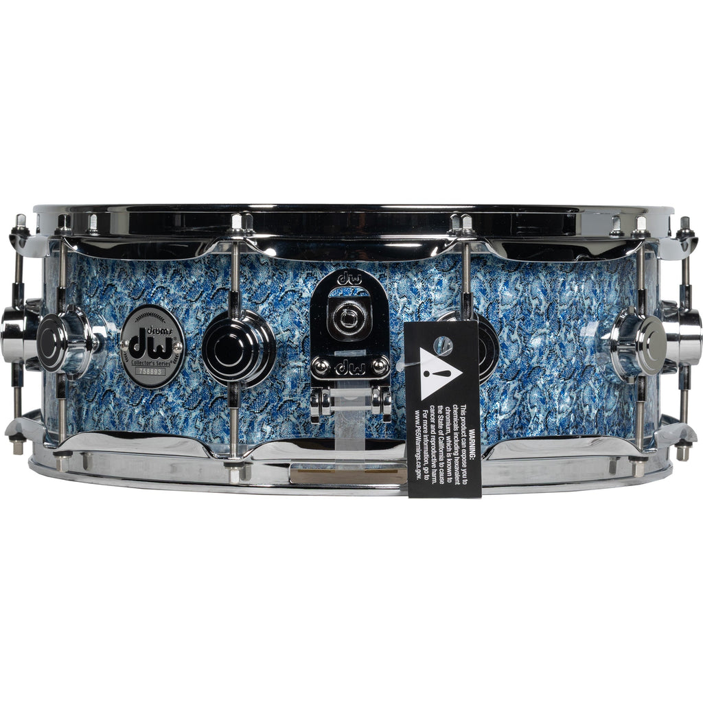Drum Workshop Collectors Series 5x14 Snare Drum - Blue Boa - View 2 | MusicMarket