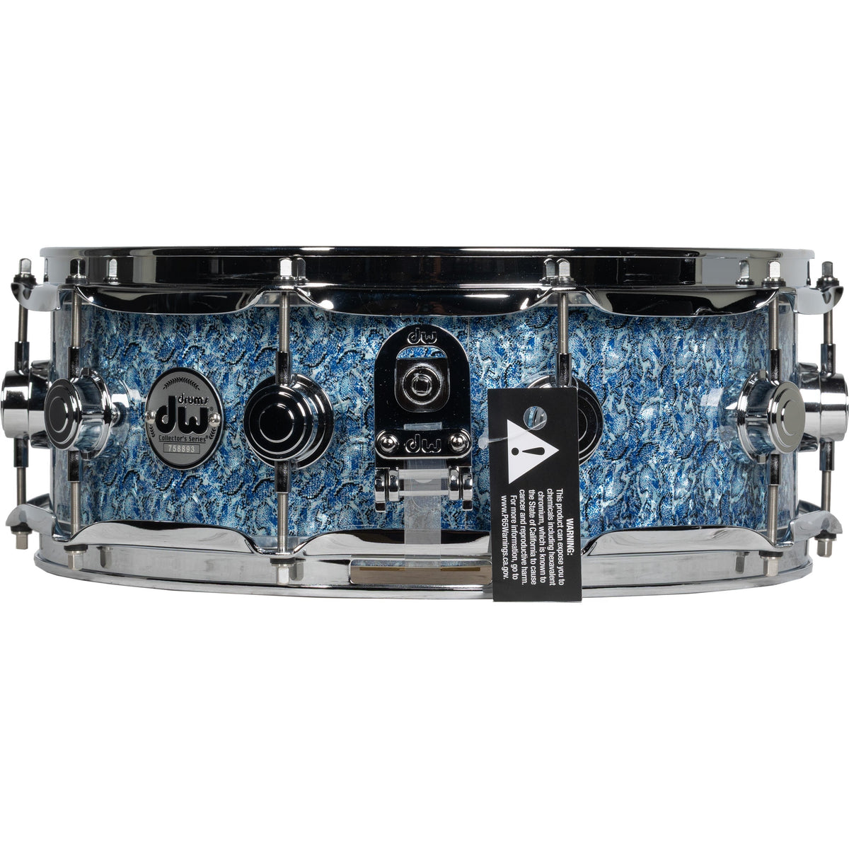 Drum Workshop Collectors Series 5x14 Snare Drum - Blue Boa - View 2 | MusicMarket