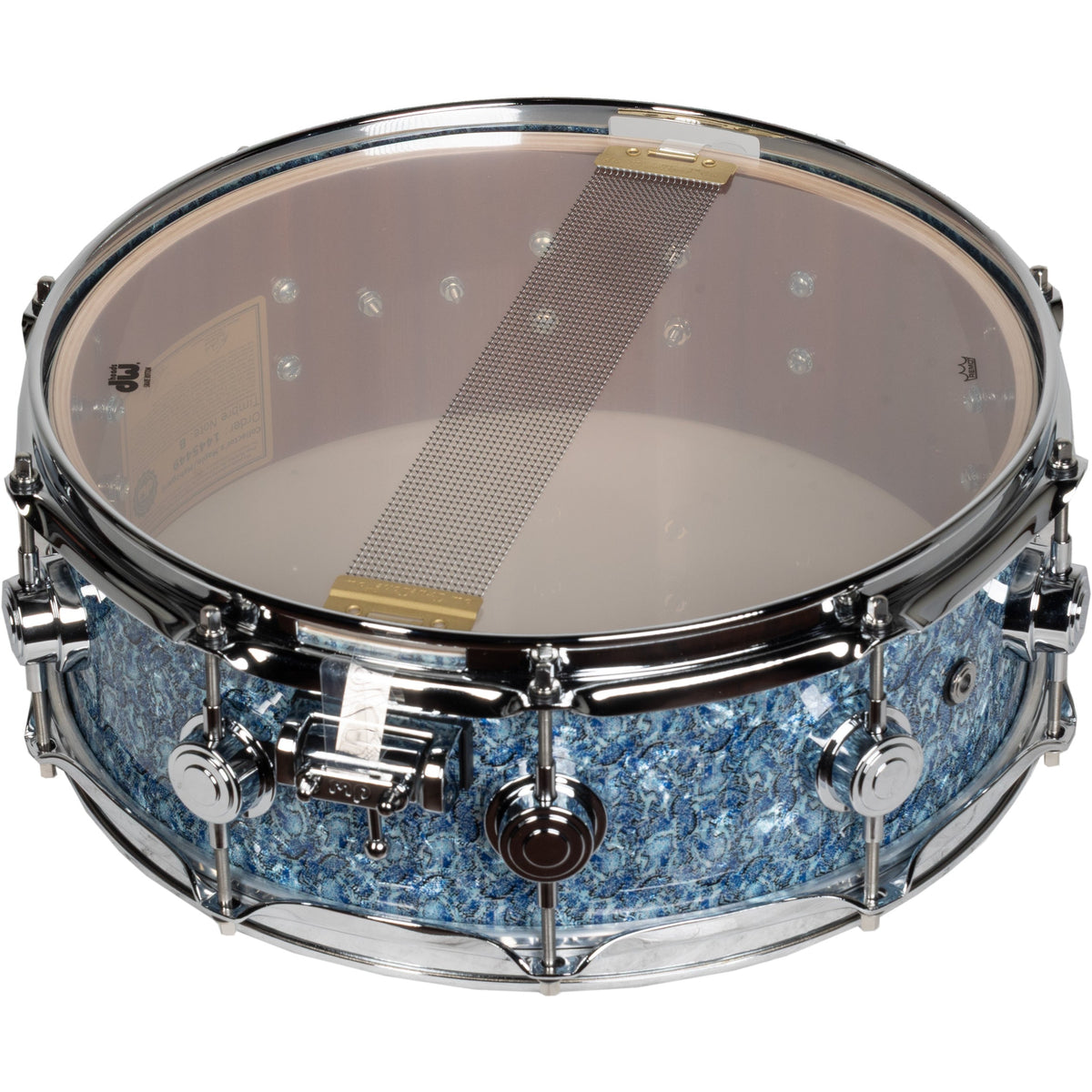 Drum Workshop Collectors Series 5x14 Snare Drum - Blue Boa - View 4 | MusicMarket