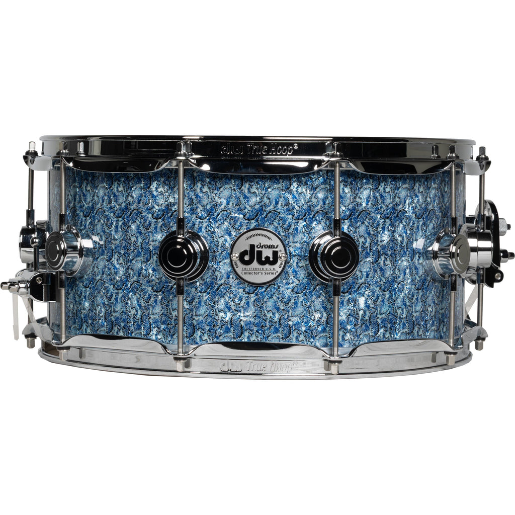 Drum Workshop Collectors Series 6.5x14 Snare Drum - Blue Boa - MusicMarket