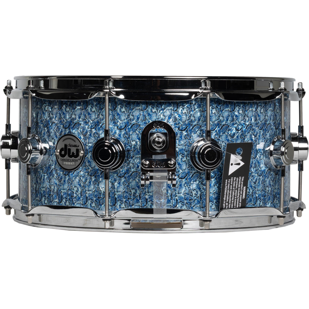Drum Workshop Collectors Series 6.5x14 Snare Drum - Blue Boa - View 2 | MusicMarket