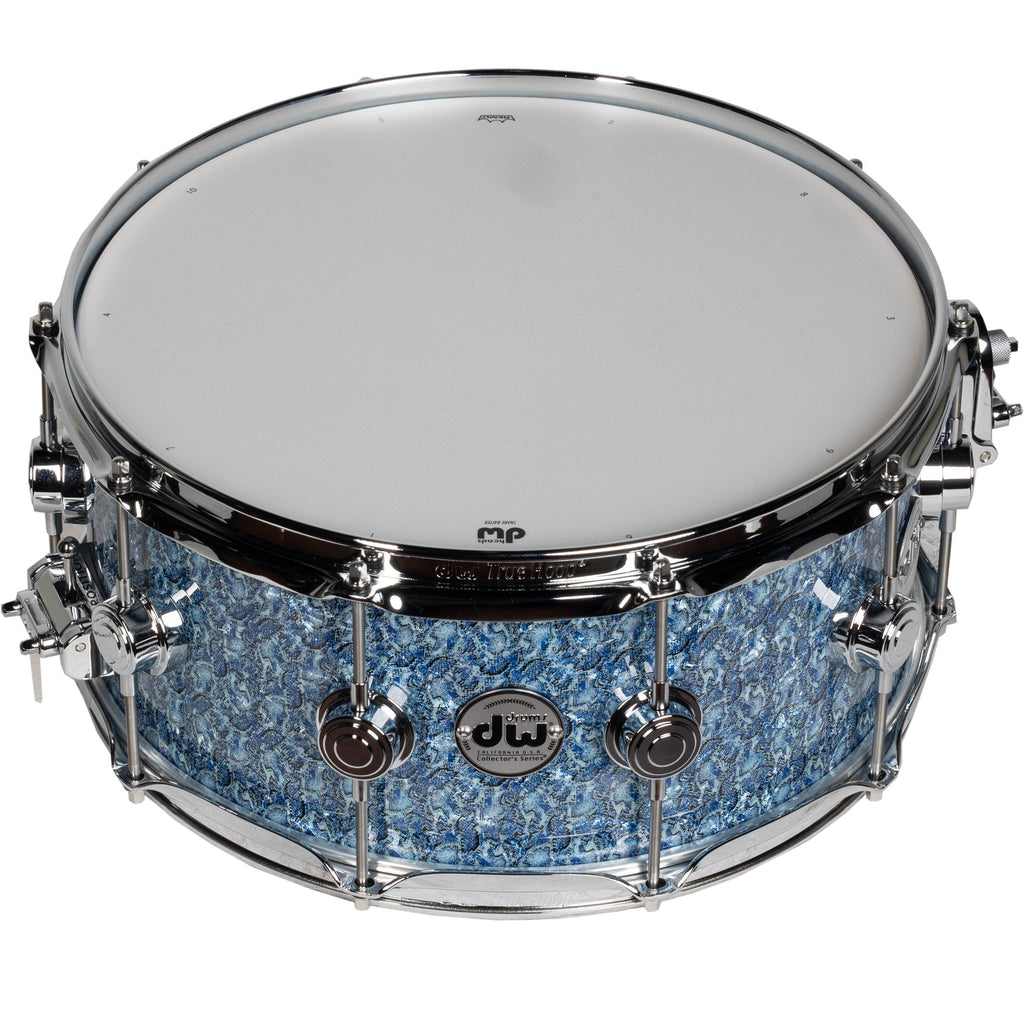 Drum Workshop Collectors Series 6.5x14 Snare Drum - Blue Boa - View 3 | MusicMarket