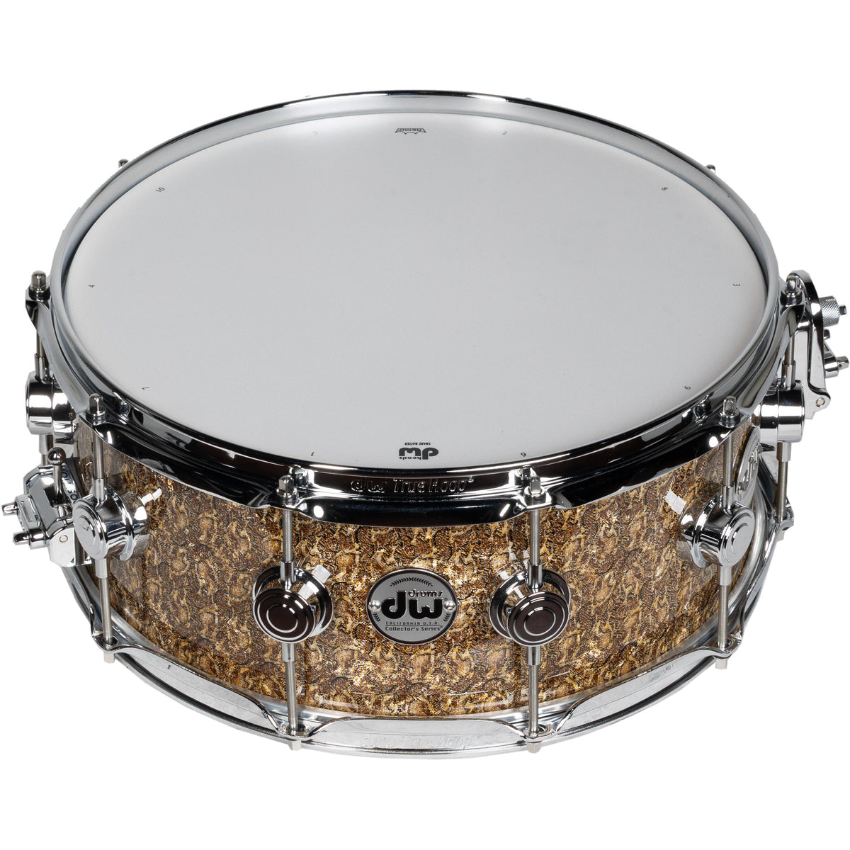 Drum Workshop Collectors Series 6x14 Snare Drum - Gold Boa - View 3 | MusicMarket