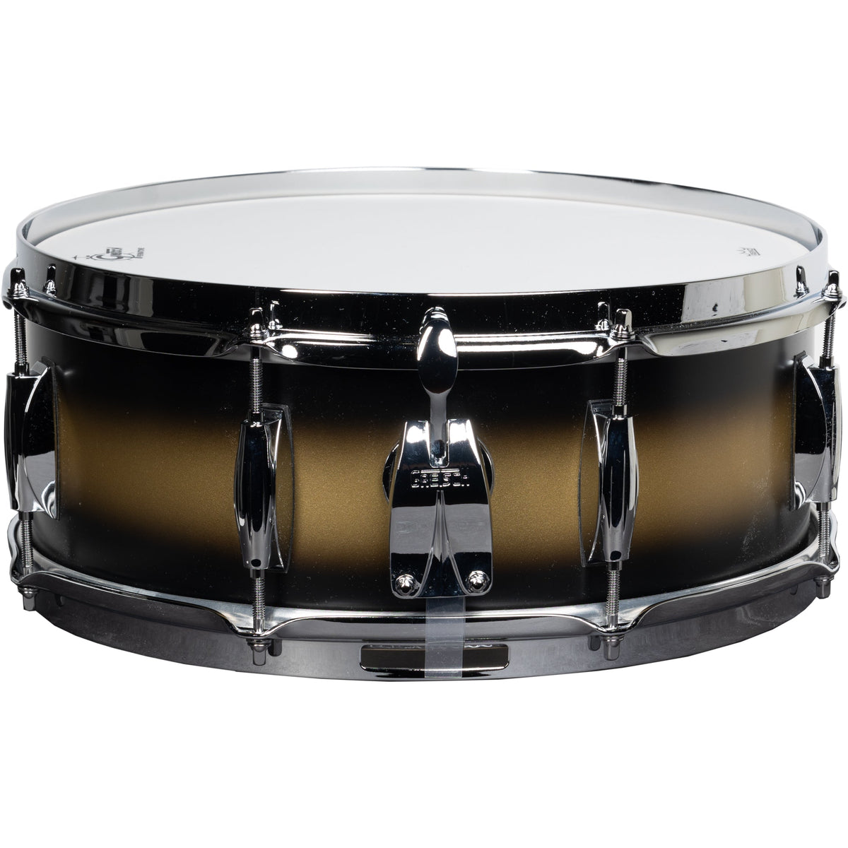 Gretsch Broadkaster 5.5x14 Snare Drum - Satin Gold to Black Duco - View 2 | MusicMarket