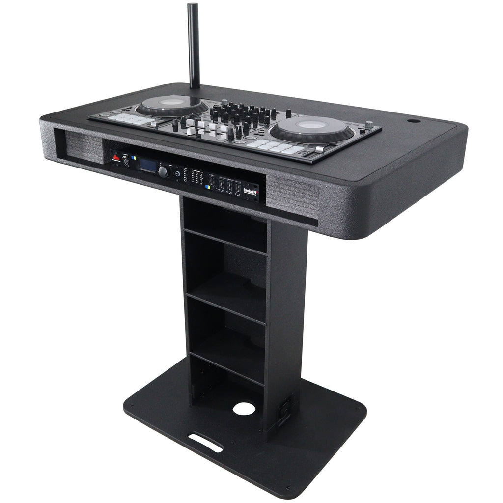 ProX XZF-DJCTBL Control Tower DJ Podium for Pioneer DDJ-REV7 XDJ-XZ FLX10 RANE Four - Black Finish - View 8 |