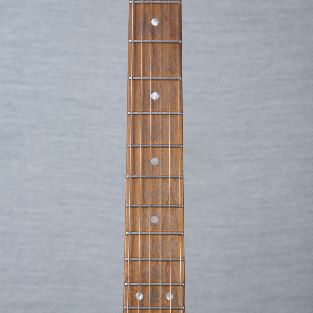 Novo Guitars Solus F2 Electric Guitar - FOF Shell Pink over Sonic Blue - #26047 - View 4 | MusicMarket