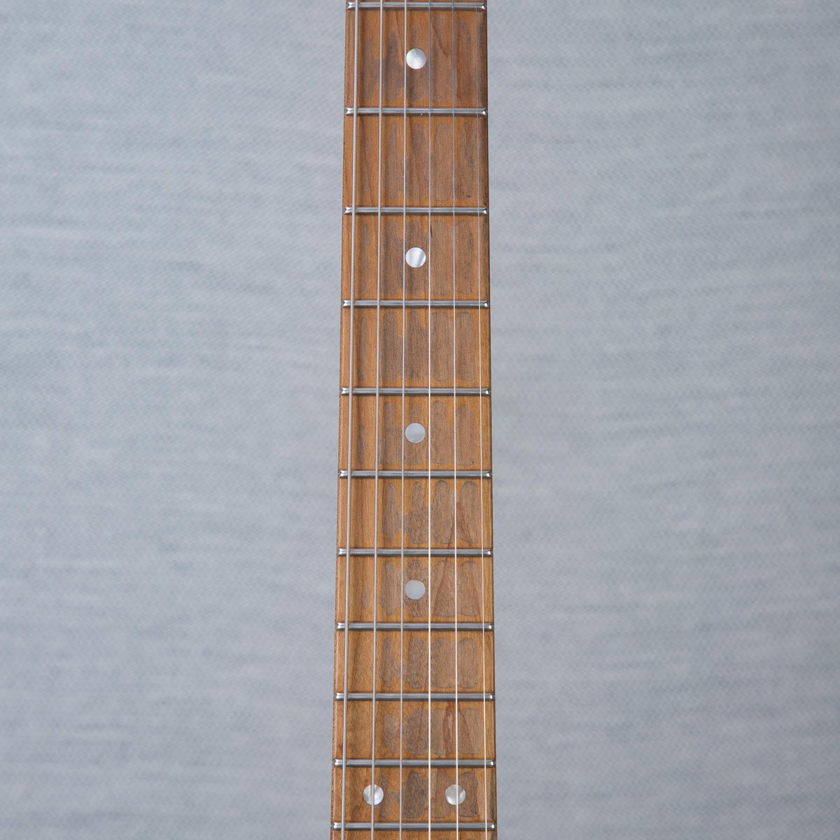 Novo Guitars Solus F2 Electric Guitar - FOF Shell Pink over Sonic Blue - #26047 - View 4 | MusicMarket