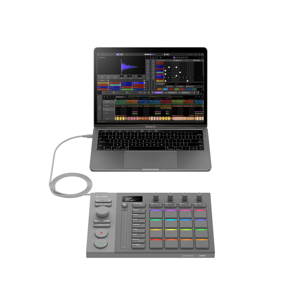 AlphaTheta SLAB Music Production Controller - Open Box, Mint - View 3 | MusicMarket