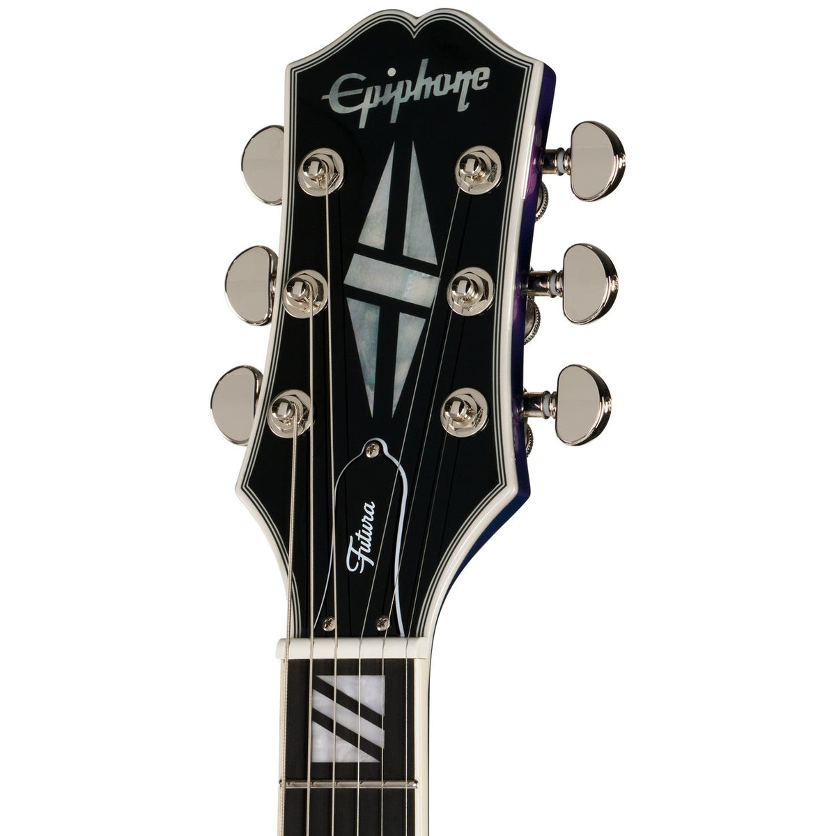 Epiphone Futura Les Paul Custom Electric Guitar - Twilight Shift - View 8 | MusicMarket