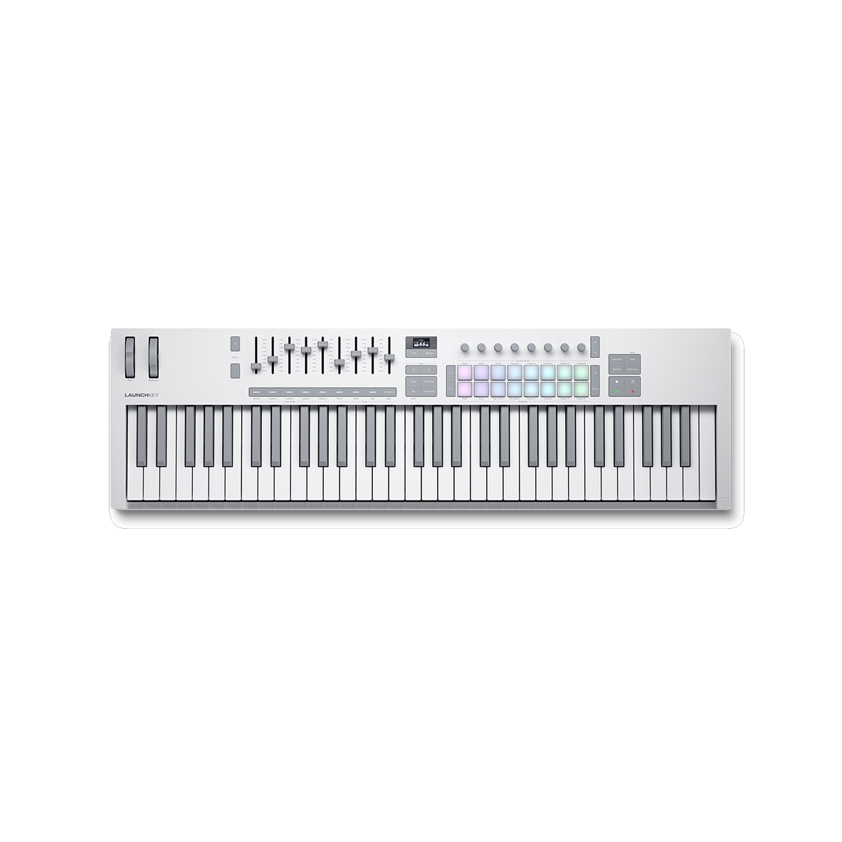 Novation Launchkey 61 MK4 61-Key MIDI Keyboard Controller - White - MusicMarket