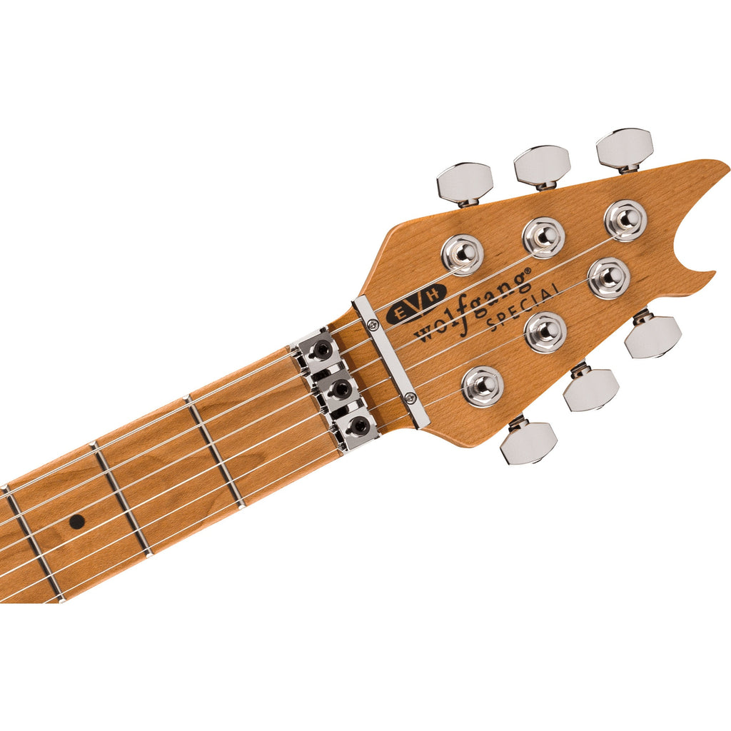 EVH Wolfgang Special QM Electric Guitar -Baked Maple Fingerboard, Tiger Eye Glow - View 6 | MusicMarket