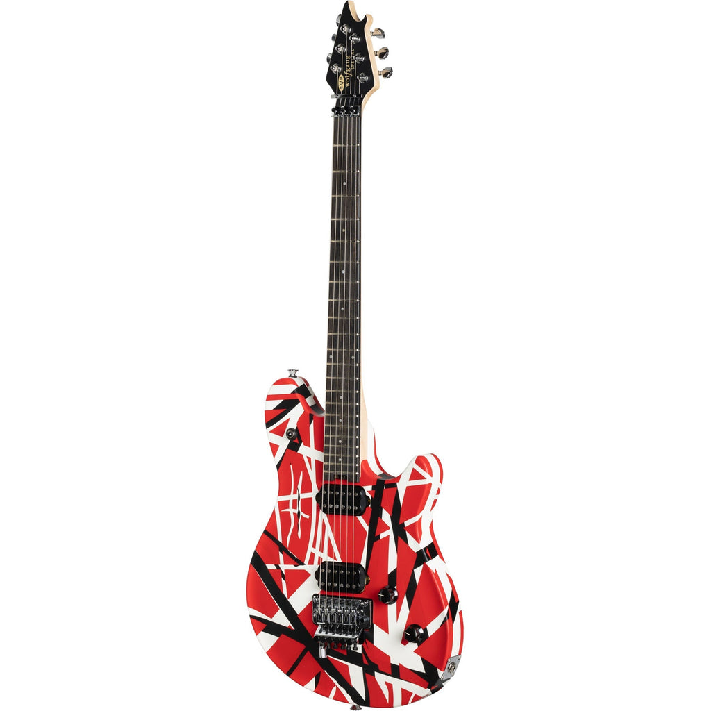 EVH Wolfgang Special Striped Series Electric Guitar - Red, Black, and White - View 4 | MusicMarket