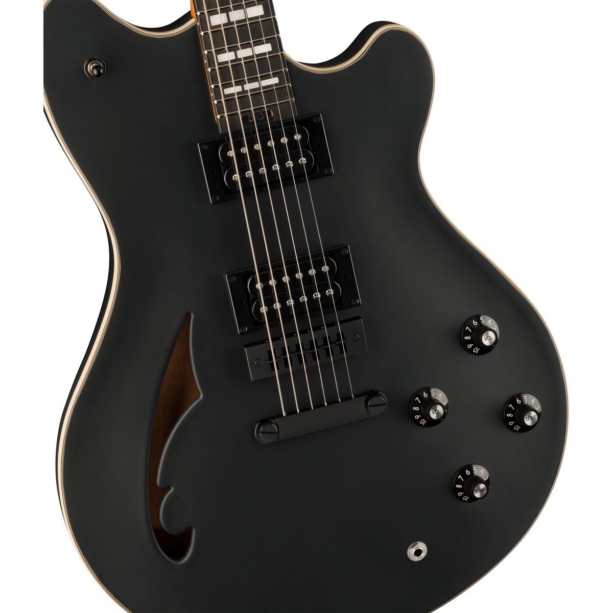 EVH SA-126 Special Semi-Hollow Electric Guitar - Stealth Black - View 6 | MusicMarket
