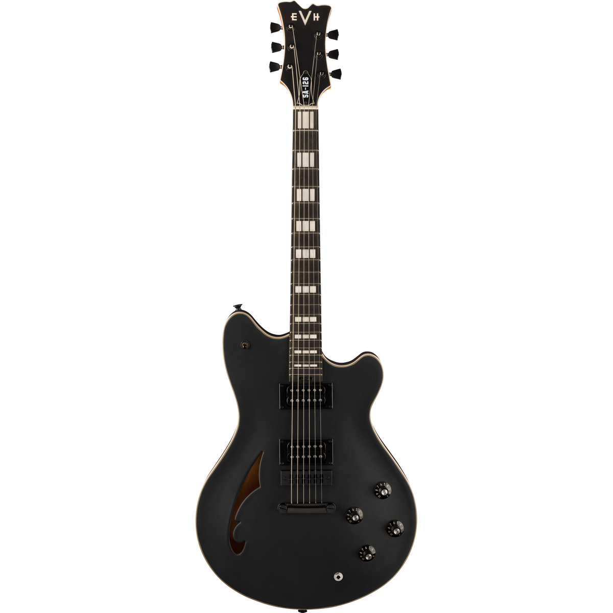 EVH SA-126 Special Semi-Hollow Electric Guitar - Stealth Black - View 2 | MusicMarket