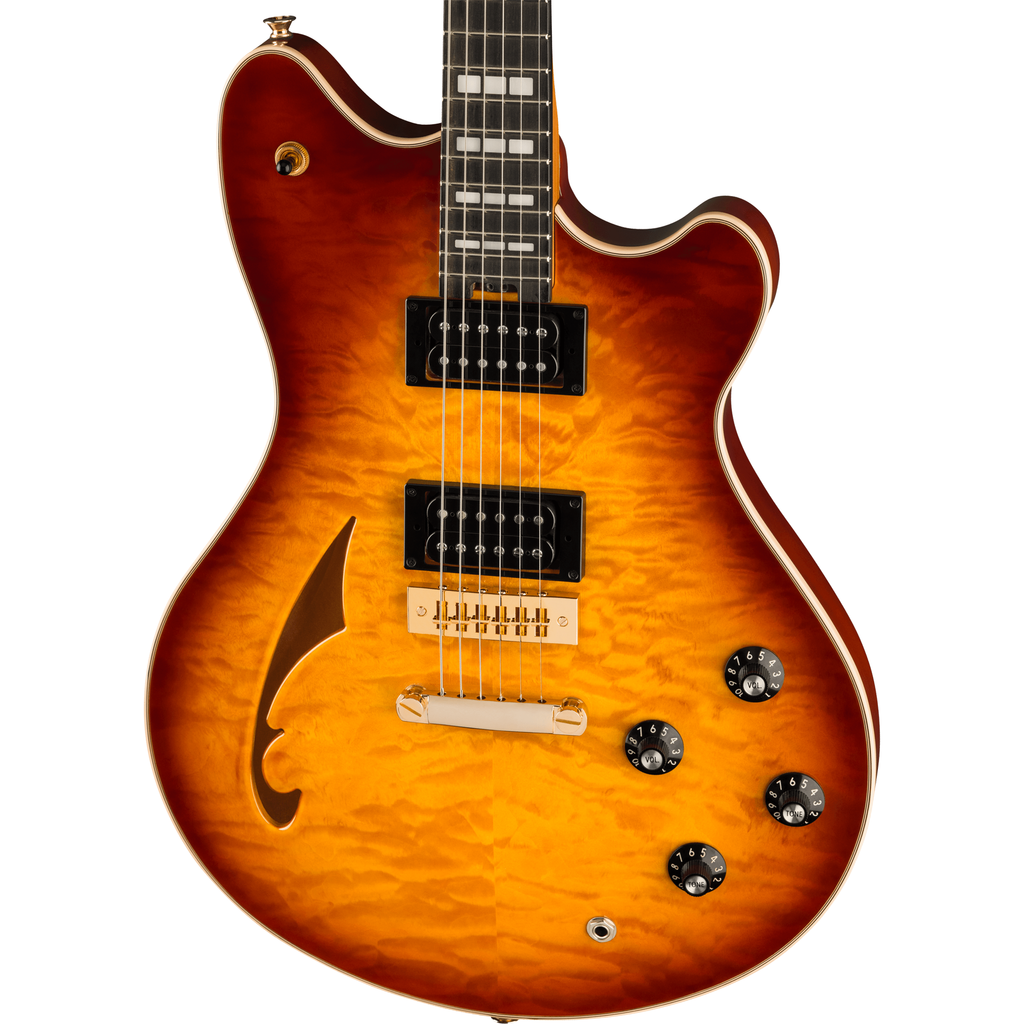 EVH SA-126 Special, QM Semi-Hollow Electric Guitar - Tobacco Sunburst - MusicMarket