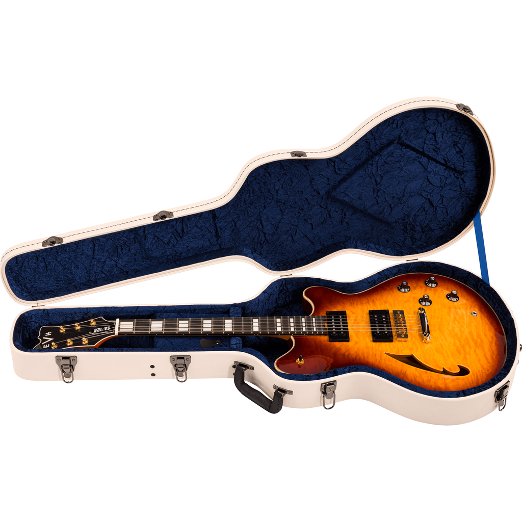 EVH SA-126 Special, QM Semi-Hollow Electric Guitar - Tobacco Sunburst - View 6 | MusicMarket