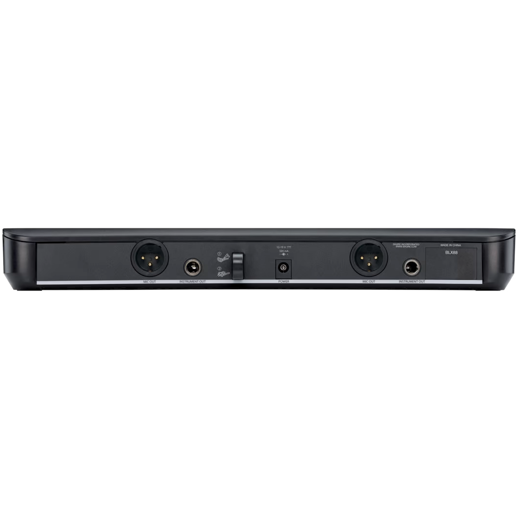Shure BLX288/PG58 Wireless Dual Vocal System with PG58 - H9 Band - View 4 | MusicMarket