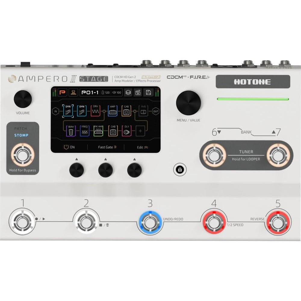 Hotone Ampero II Stage Amp Modeler/Effects Processor Guitar Pedal - MusicMarket