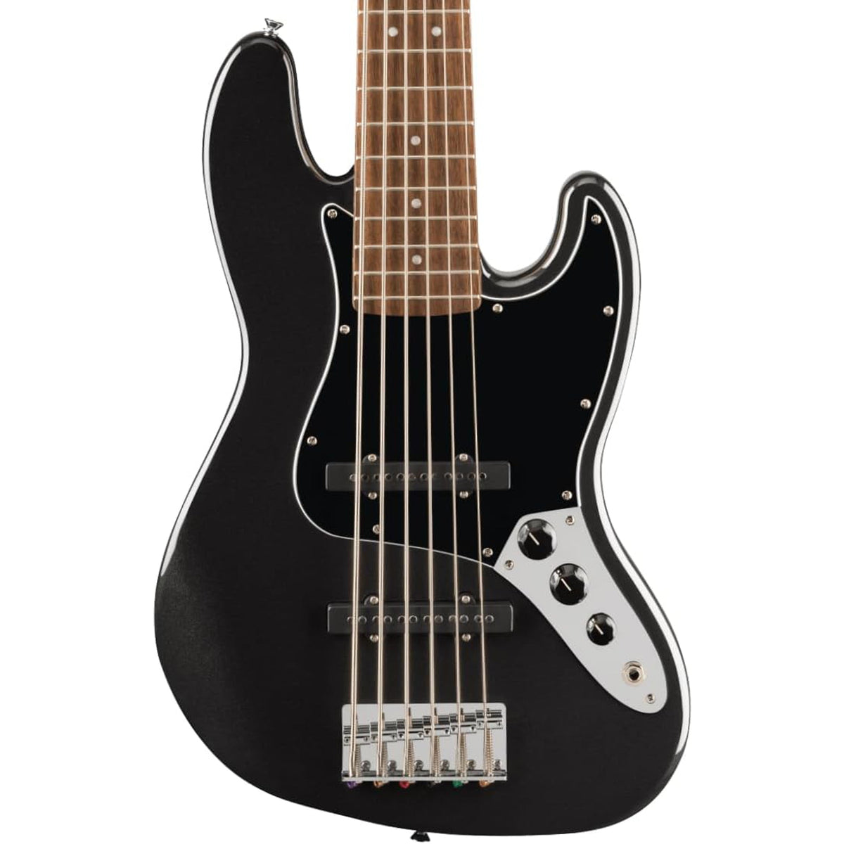 Squier Affinity Series Jazz Bass VI 6 String - Black Metallic - MusicMarket