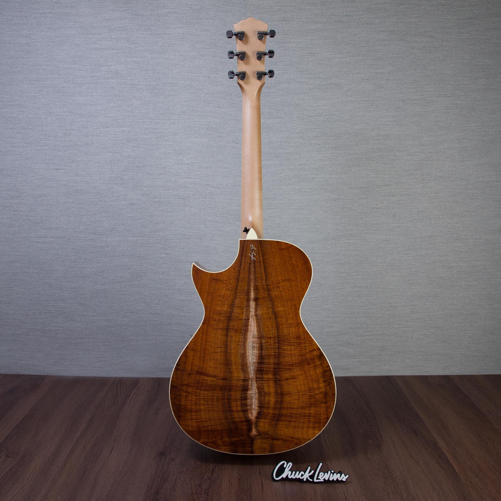 Taylor Custom Shop Gold Label Grand Concert Hawaiian Koa Acoustic Guitar - CHUCKSCLUSIVE - #1206056100 - View 8 |