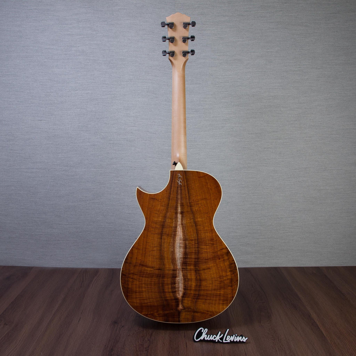 Taylor Custom Shop Gold Label Grand Concert Hawaiian Koa Acoustic Guitar - CHUCKSCLUSIVE - #1206056100 - View 8 |
