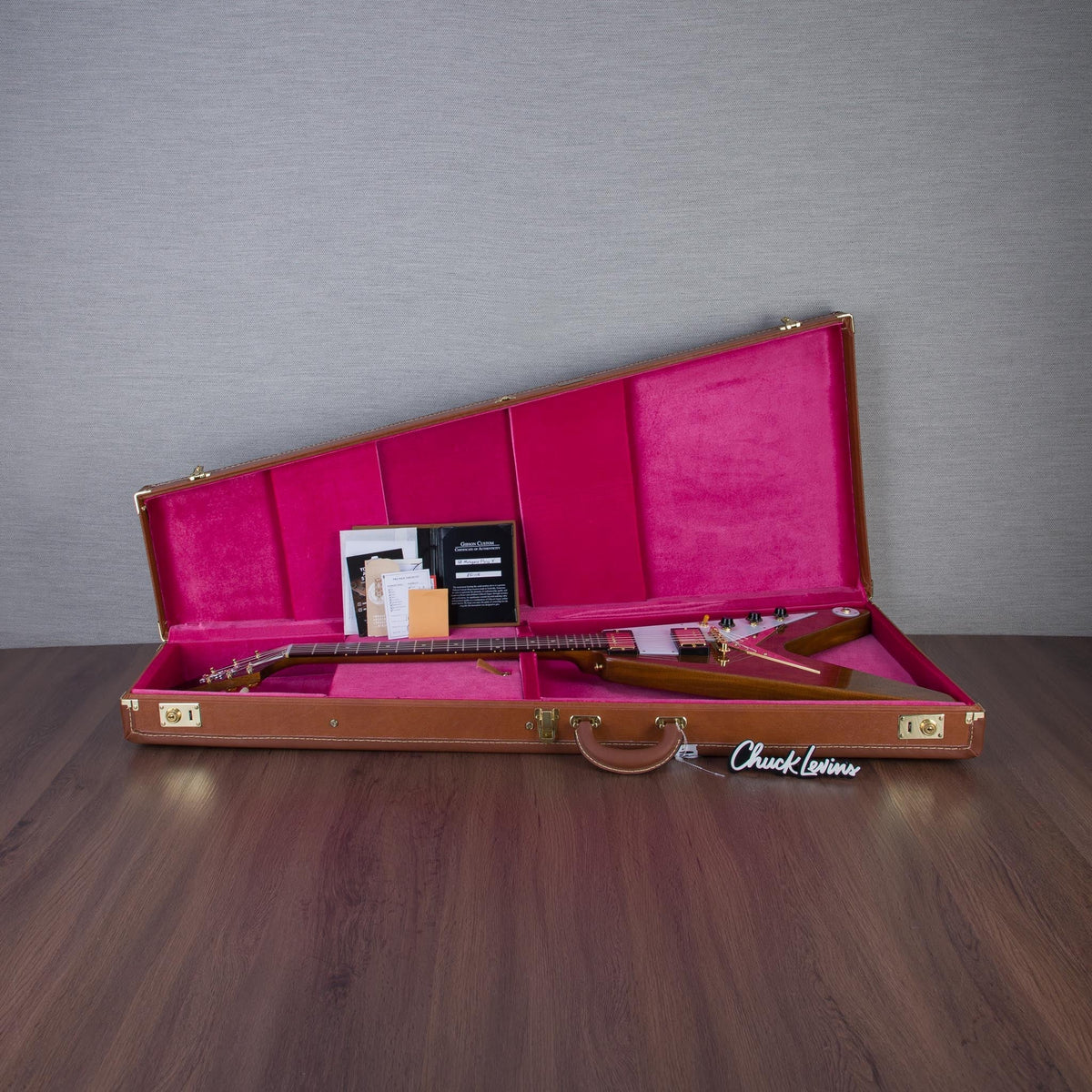 Gibson Custom Shop 1958 Mahogany Flying V Reissue Electric Guitar - Antique Natural - #851115 - View 10 | MusicMarket