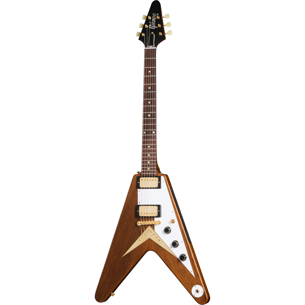 Gibson Custom 1958 Mahogany Flying V Reissue VOS Electric Guitar - Antique Natural - View 2 | MusicMarket