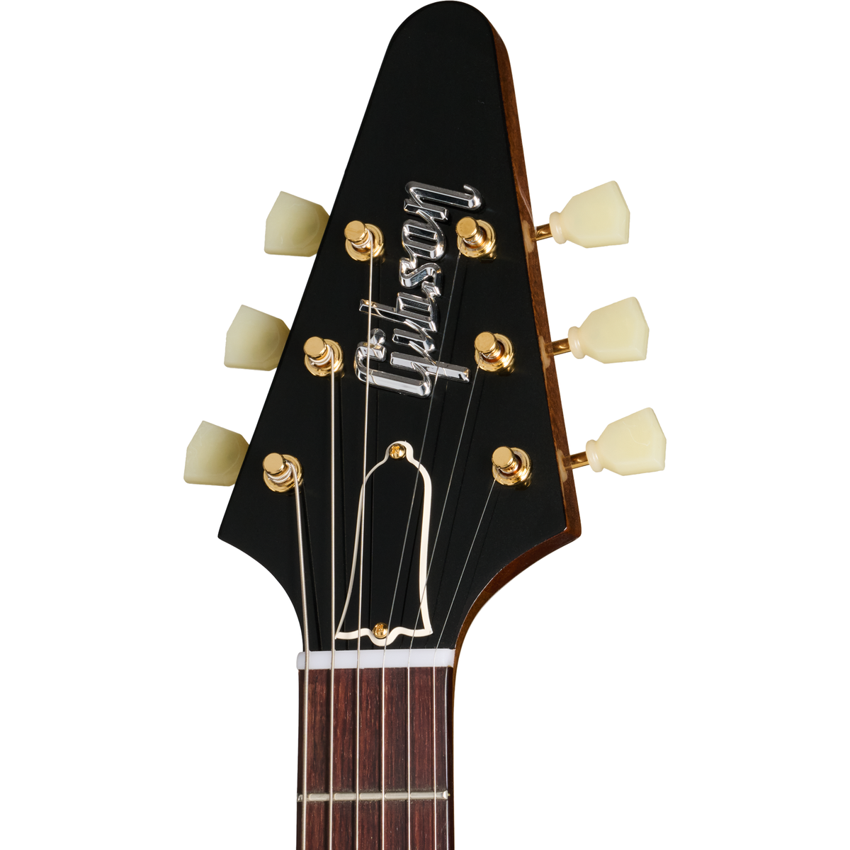 Gibson Custom 1958 Mahogany Flying V Reissue VOS Electric Guitar - Antique Natural - View 4 | MusicMarket