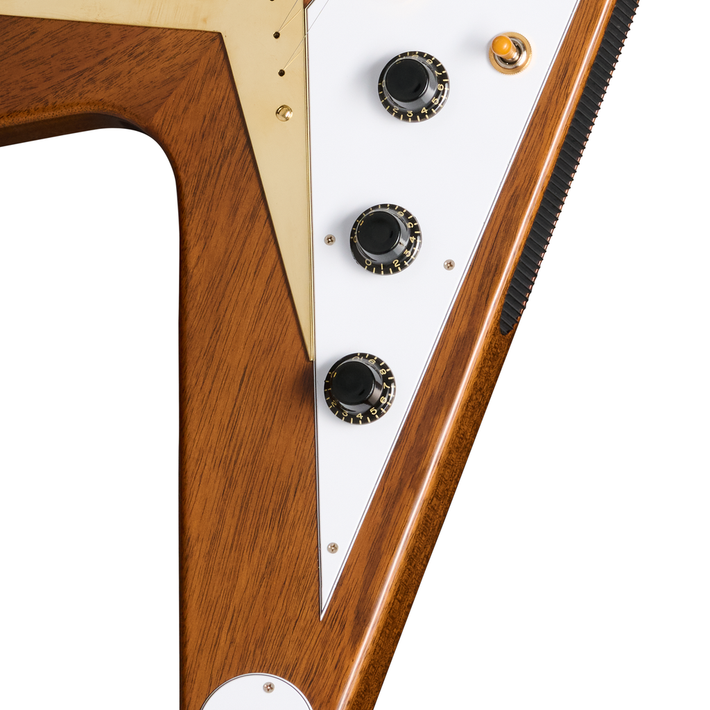 Gibson Custom 1958 Mahogany Flying V Reissue VOS Electric Guitar - Antique Natural - View 7 | MusicMarket
