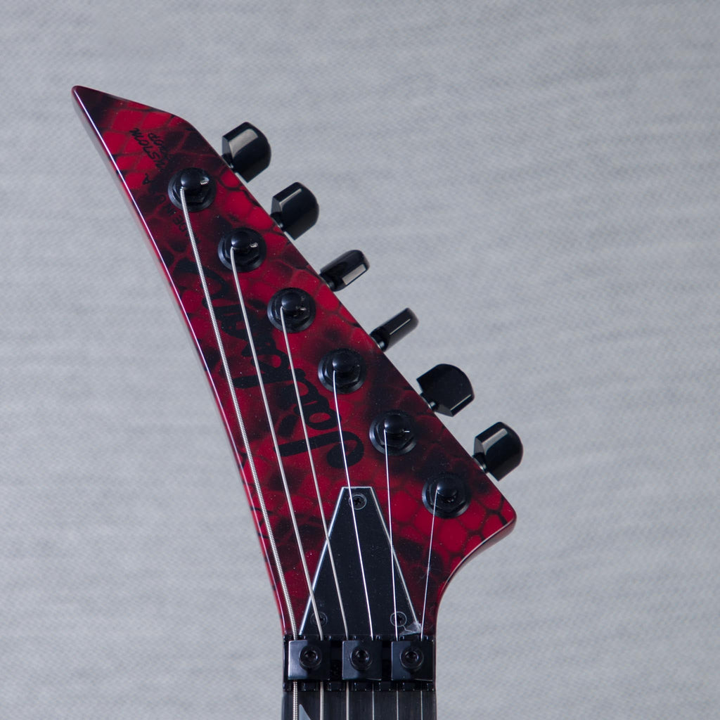 Jackson Custom Shop Warrior Electric Guitar - Snake Skin Red - #J11248 - View 3 | MusicMarket