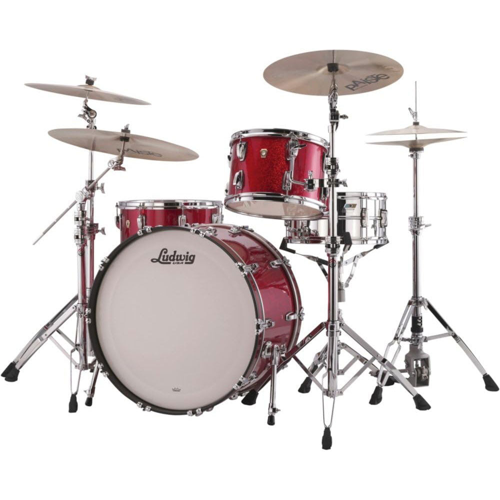Ludwig Classic Maple Pro Beat Shell Pack - Red Sparkle - View 2 | MusicMarket