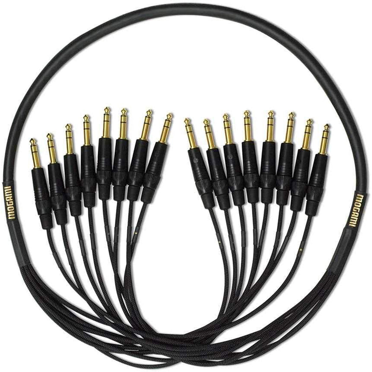 Mogami Gold 8 TS-TS-10 Audio Snake Cable - Gold Contacts, Straight Connectors, 10 Foot - MusicMarket