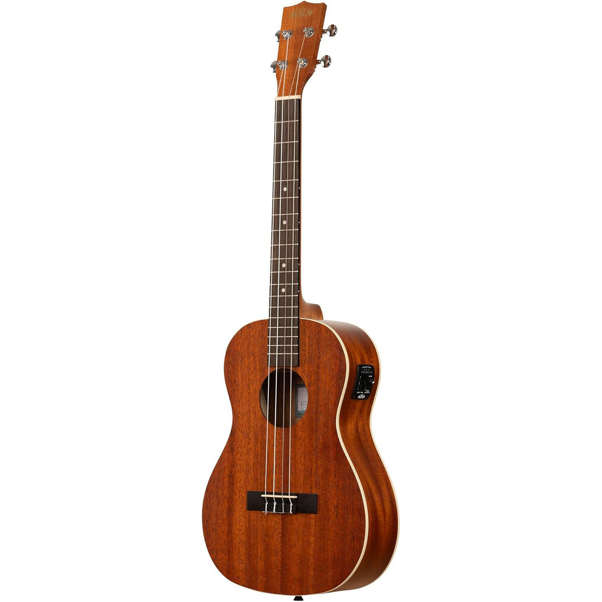 Kala KA-BE/LH Mahogany Left-Handed Baritone Acoustic-Electric Ukulele - View 2 | MusicMarket