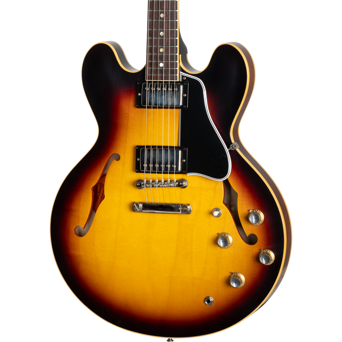 Gibson 1961 ES-335 Reissue Semi-Hollow Electric Guitar - Vintage Burst - View 8 | MusicMarket