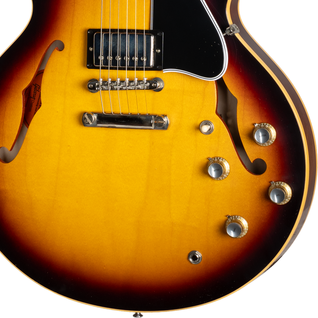 Gibson 1961 ES-335 Reissue Semi-Hollow Electric Guitar - Vintage Burst - View 13 | MusicMarket
