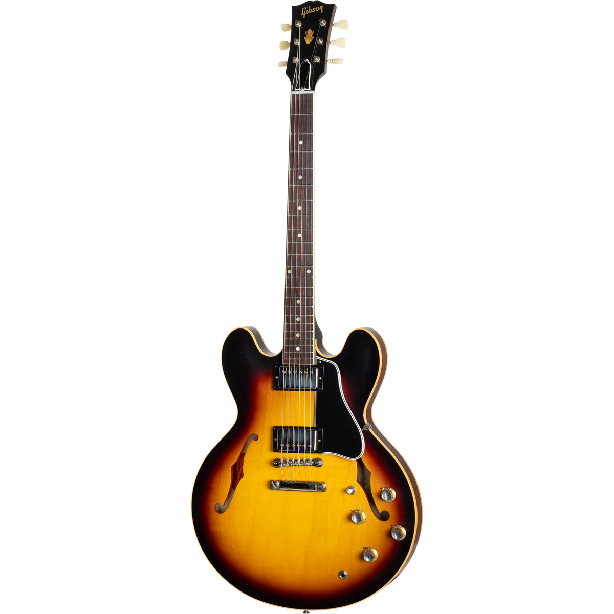 Gibson 1961 ES-335 Reissue Semi-Hollow Electric Guitar - Vintage Burst - View 9 | MusicMarket