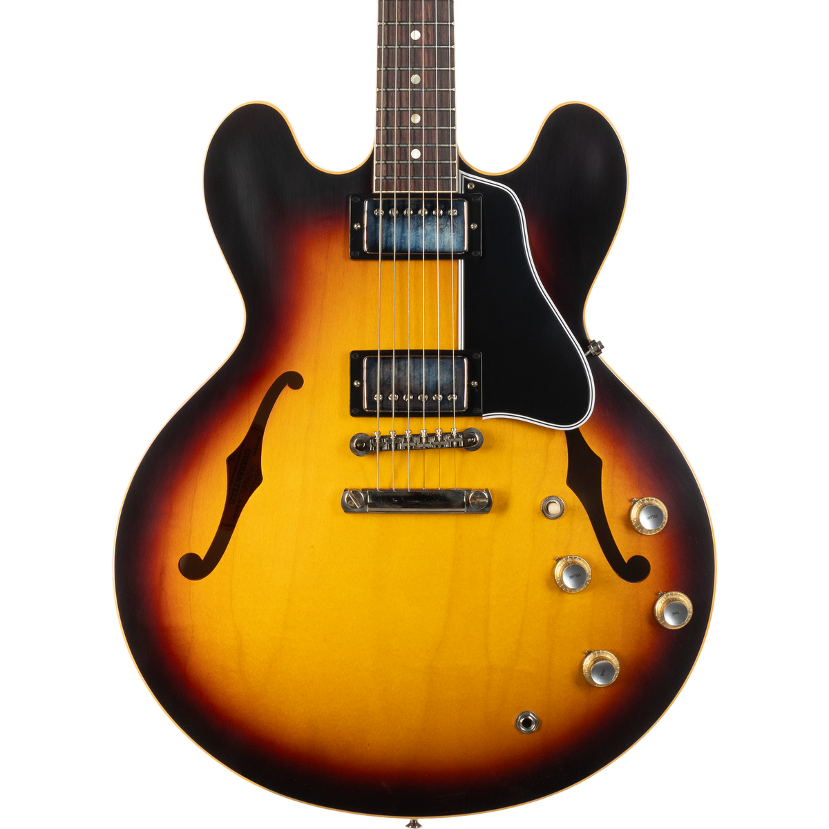 Gibson 1961 ES-335 Reissue Semi-Hollow Electric Guitar - Vintage Burst - View 15 | MusicMarket