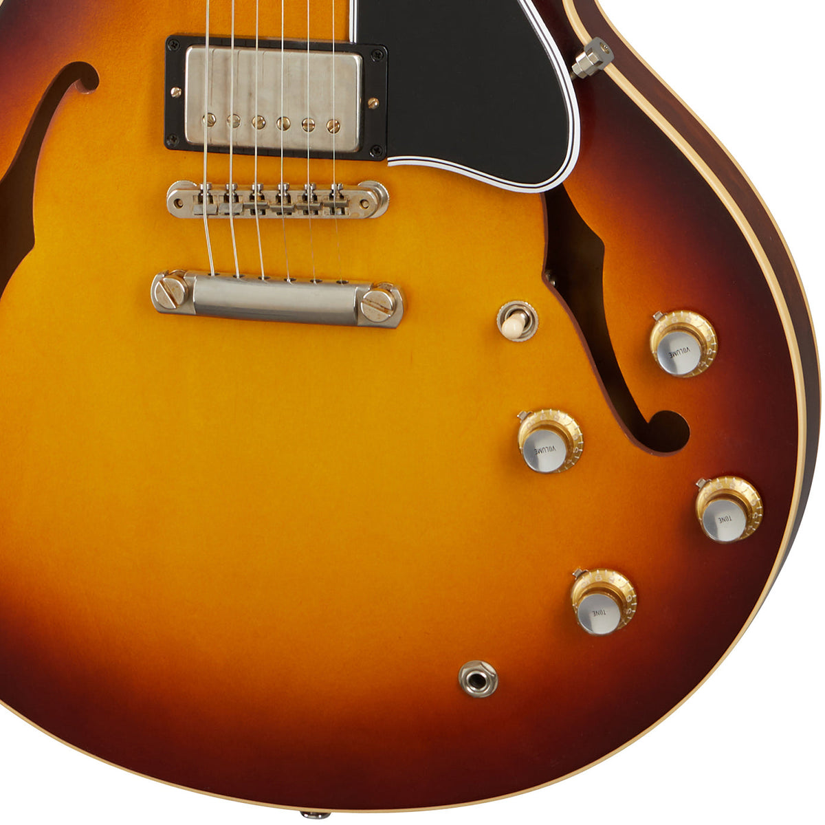 Gibson 1961 ES-335 Reissue Semi-Hollow Electric Guitar - Vintage Burst - View 7 | MusicMarket