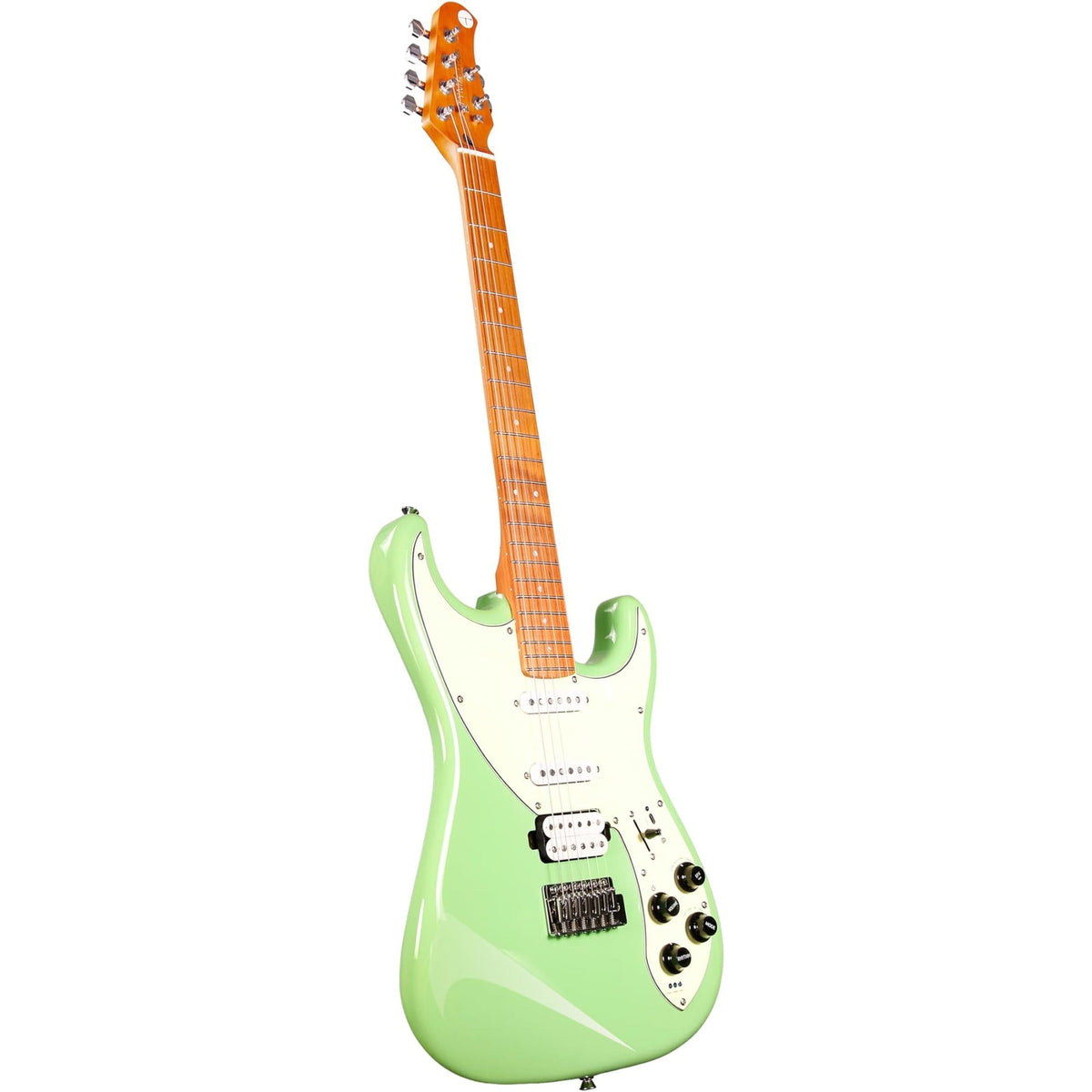 Tyma E7 HSS Electric Smart Guitar - Lime Green - View 4 | MusicMarket