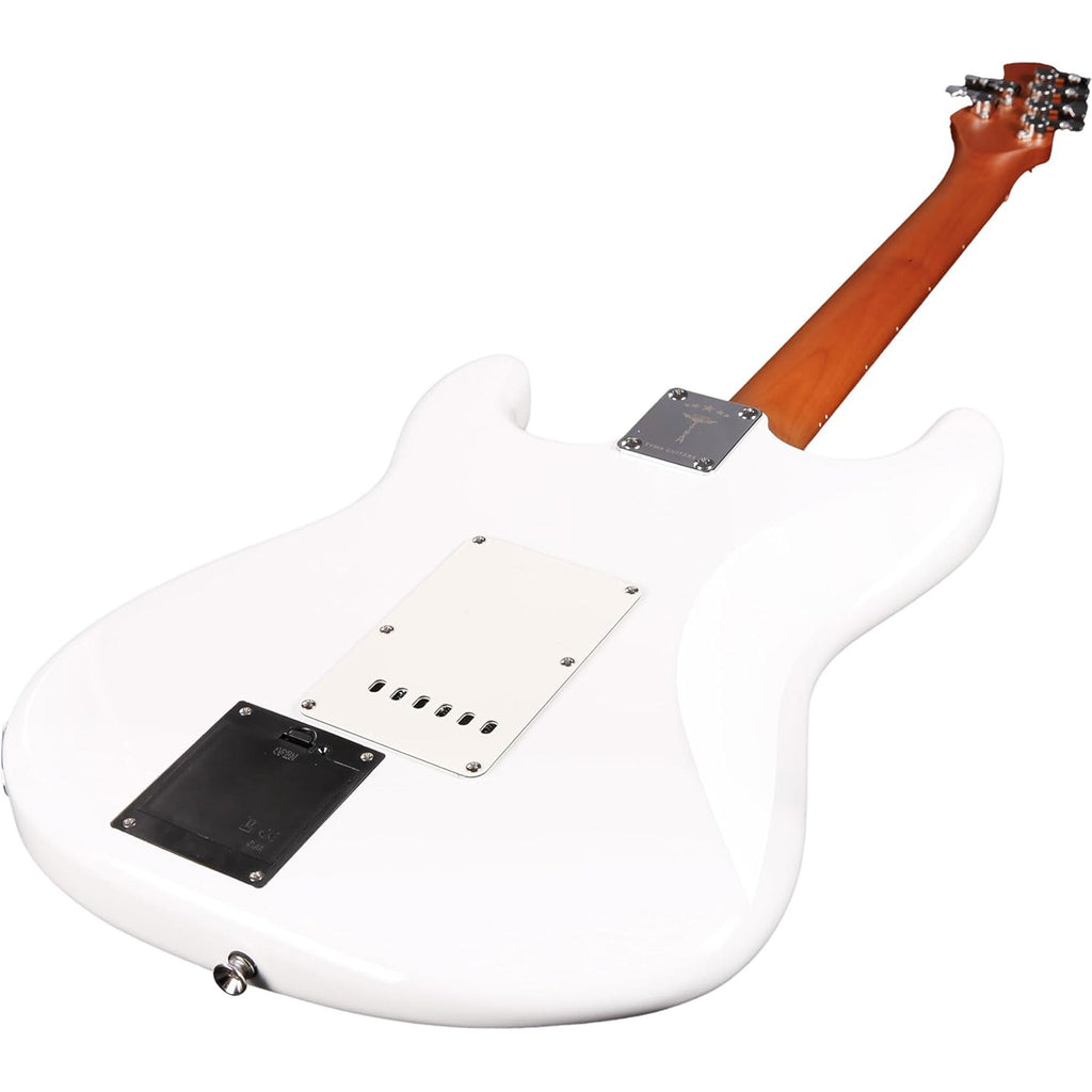 Tyma Guitars E7 Smart Guitar All-In-One Guitar - Snow Feather White - View 4 | MusicMarket