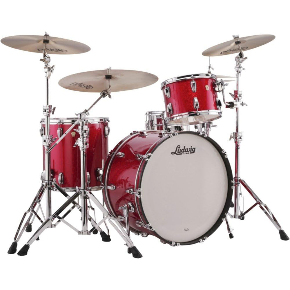 Ludwig Classic Maple Pro Beat Shell Pack - Red Sparkle - MusicMarket