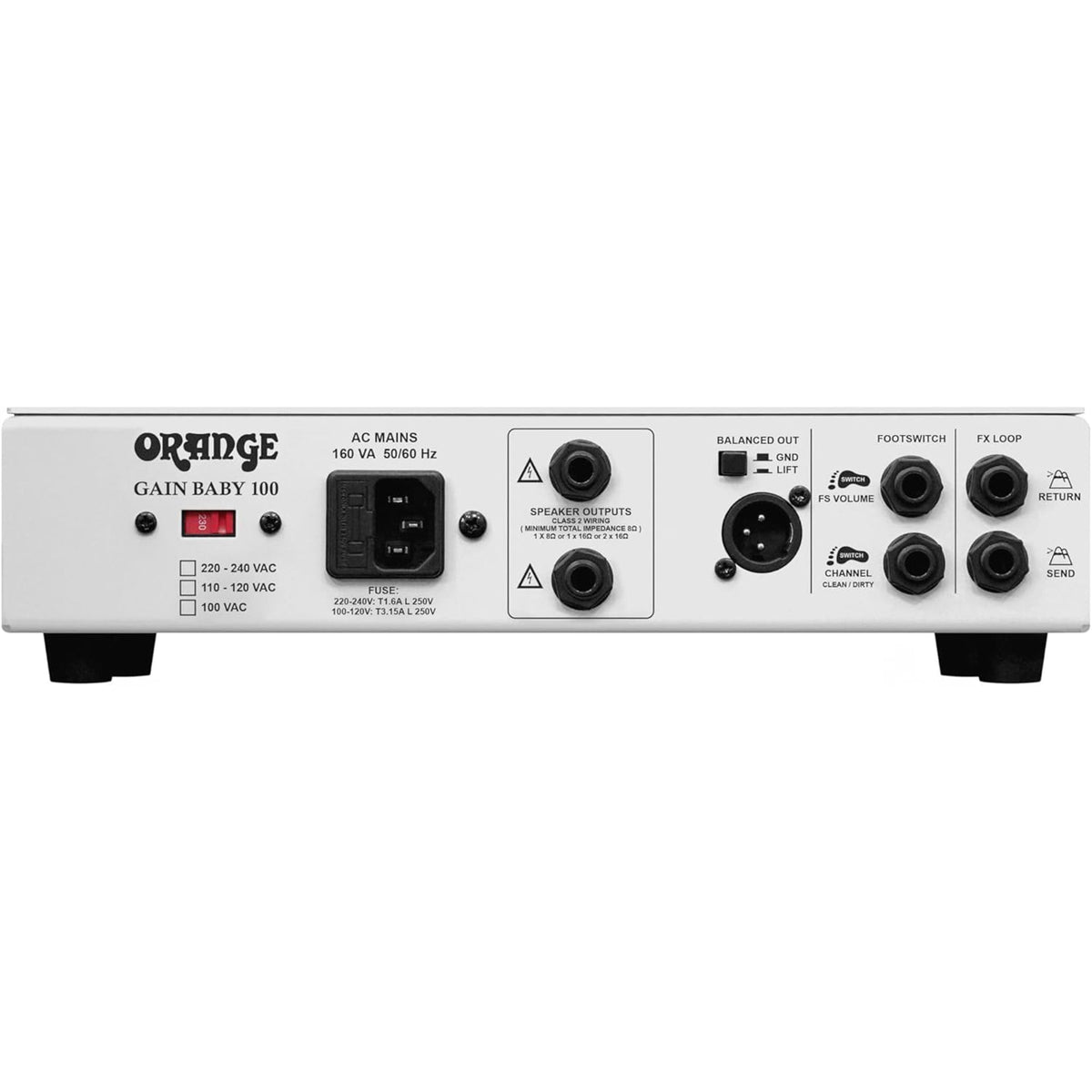 Orange Gain Baby 100-watt Amplifier Head - View 4 | MusicMarket