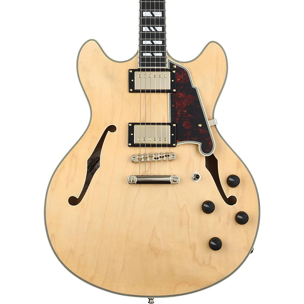 D'Angelico Deluxe DC Semi-hollowbody Electric Guitar - Satin Honey - MusicMarket