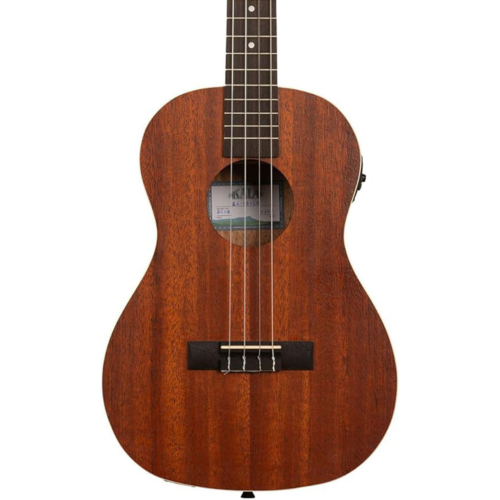 Kala KA-BE/LH Mahogany Left-Handed Baritone Acoustic-Electric Ukulele - MusicMarket