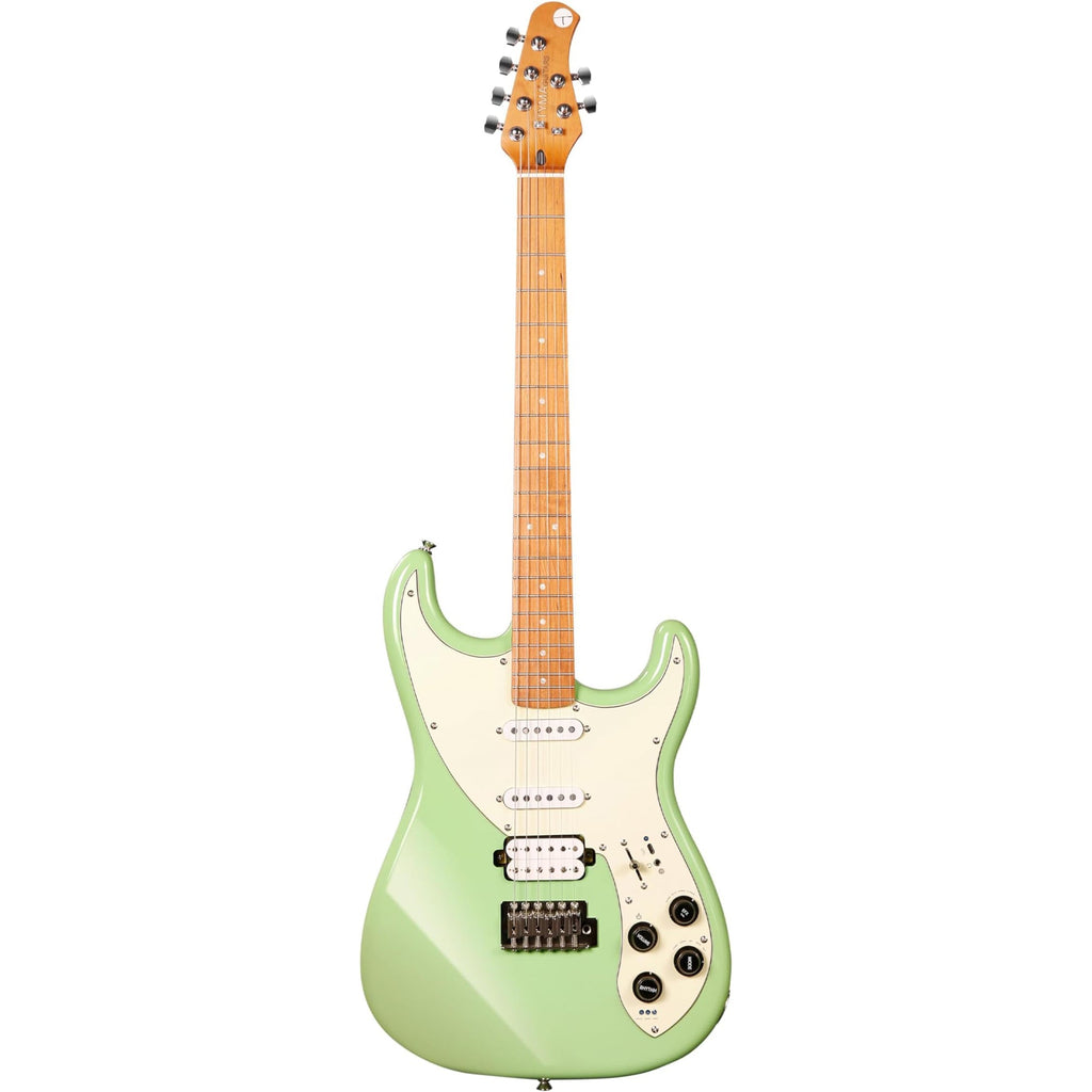 Tyma E7 HSS Electric Smart Guitar - Lime Green - View 2 | MusicMarket