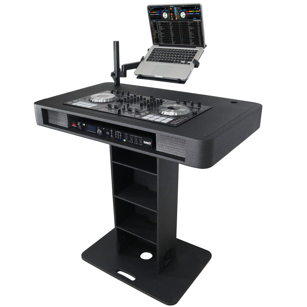ProX XZF-DJCTBL Control Tower DJ Podium for Pioneer DDJ-REV7 XDJ-XZ FLX10 RANE Four - Black Finish - View 11 |