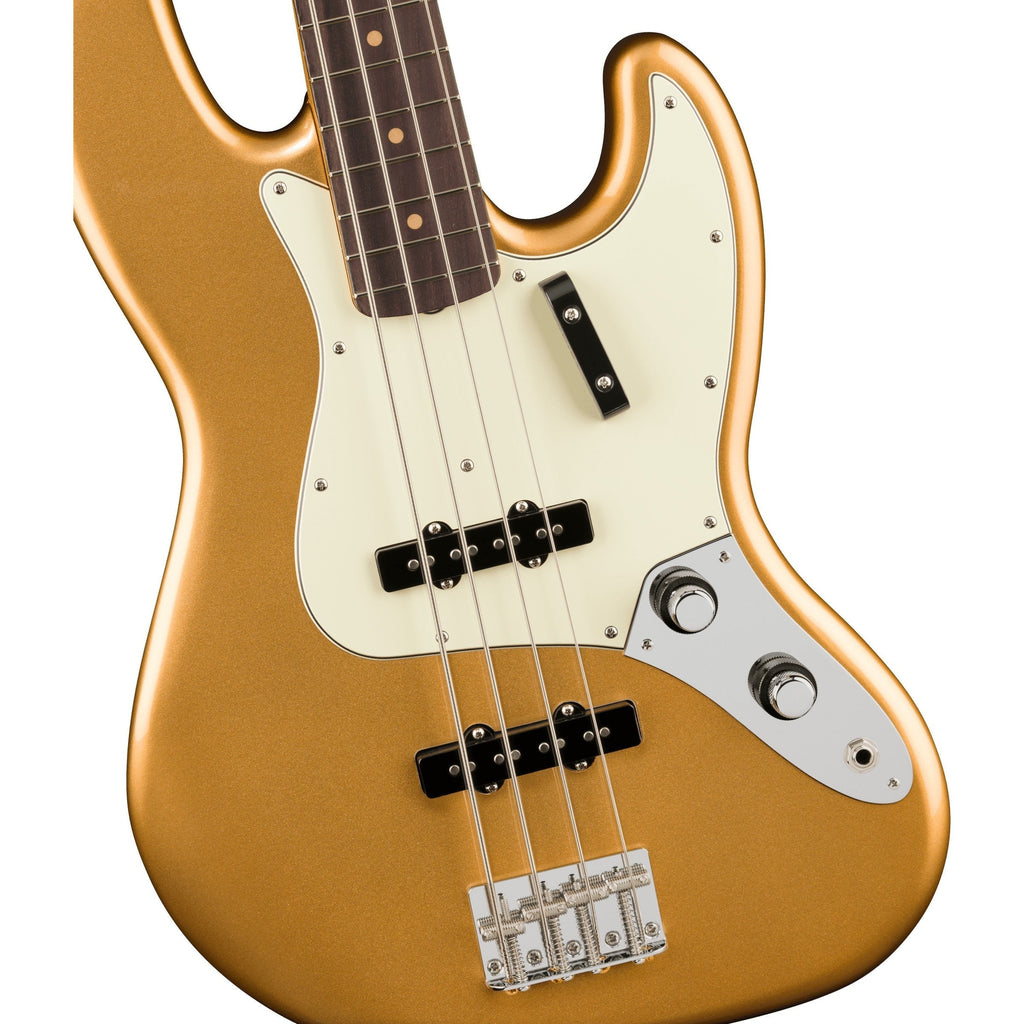 Fender Vintera III Early '60s Jazz Electric Bass Guitar, Rosewood Fingerboard - Aztec Gold - View 3 | MusicMarket